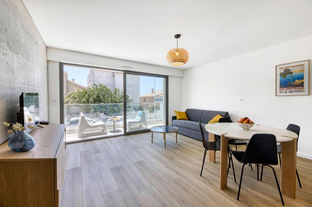 South-Of-France T2 Neuf Haut De Gamme, Climatise, Parking Gratuit, 2Eme Ligne Balcon Carnon-Plage Exterior foto